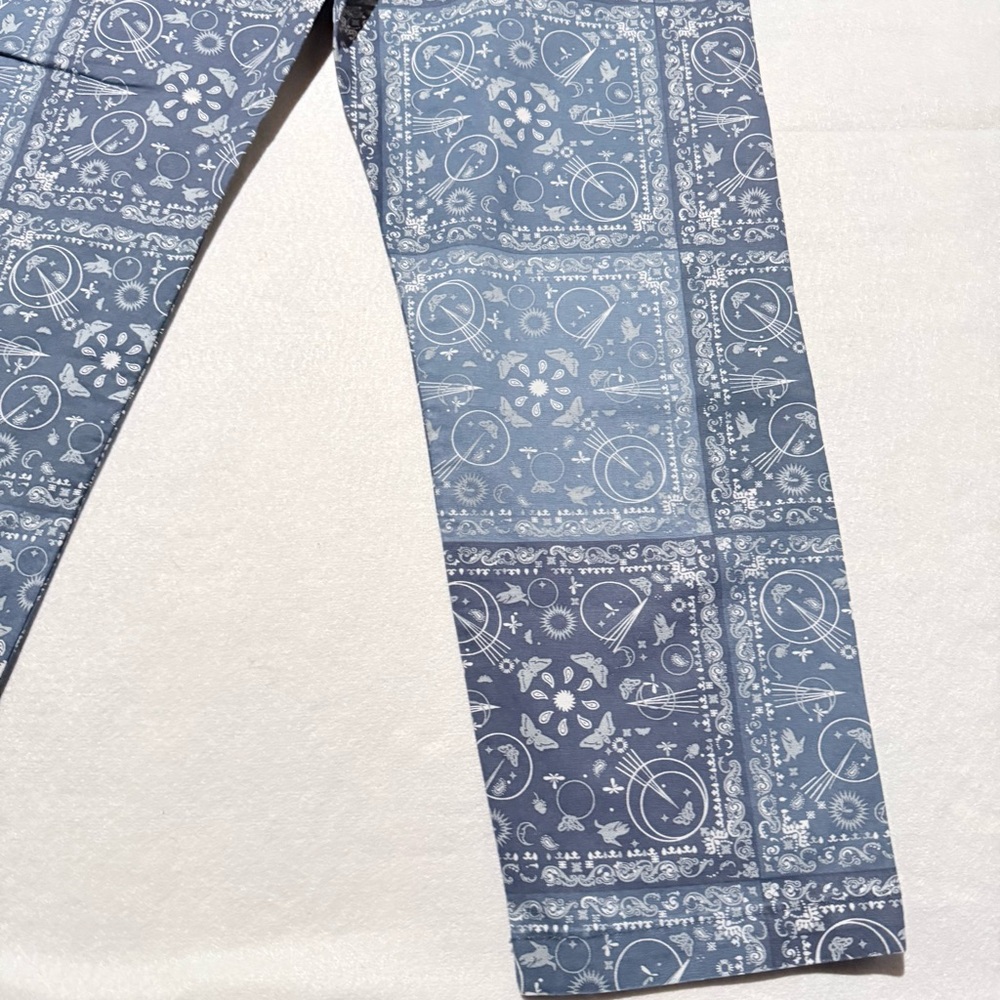 Levi's Premium Utility Bandana Printed Chore Pants Stretch Straight 36X32 NWT - Picture 8 of 10